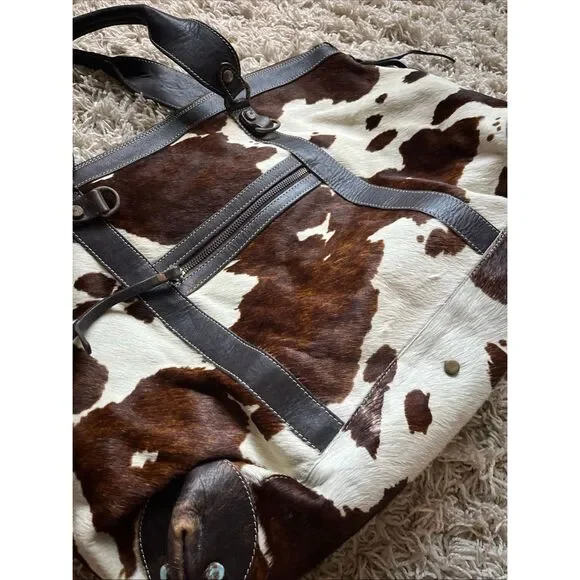 Cavalcanti Cowhide Leather Made in Italy Large tote duffel bag - Picture 16 of 16